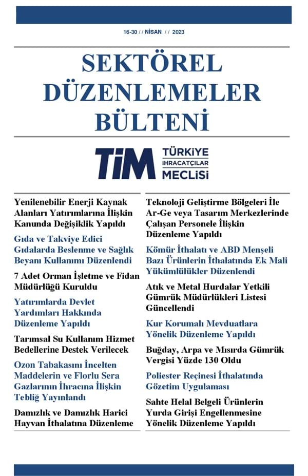 16-30 Nisan 2023 Bülteni 